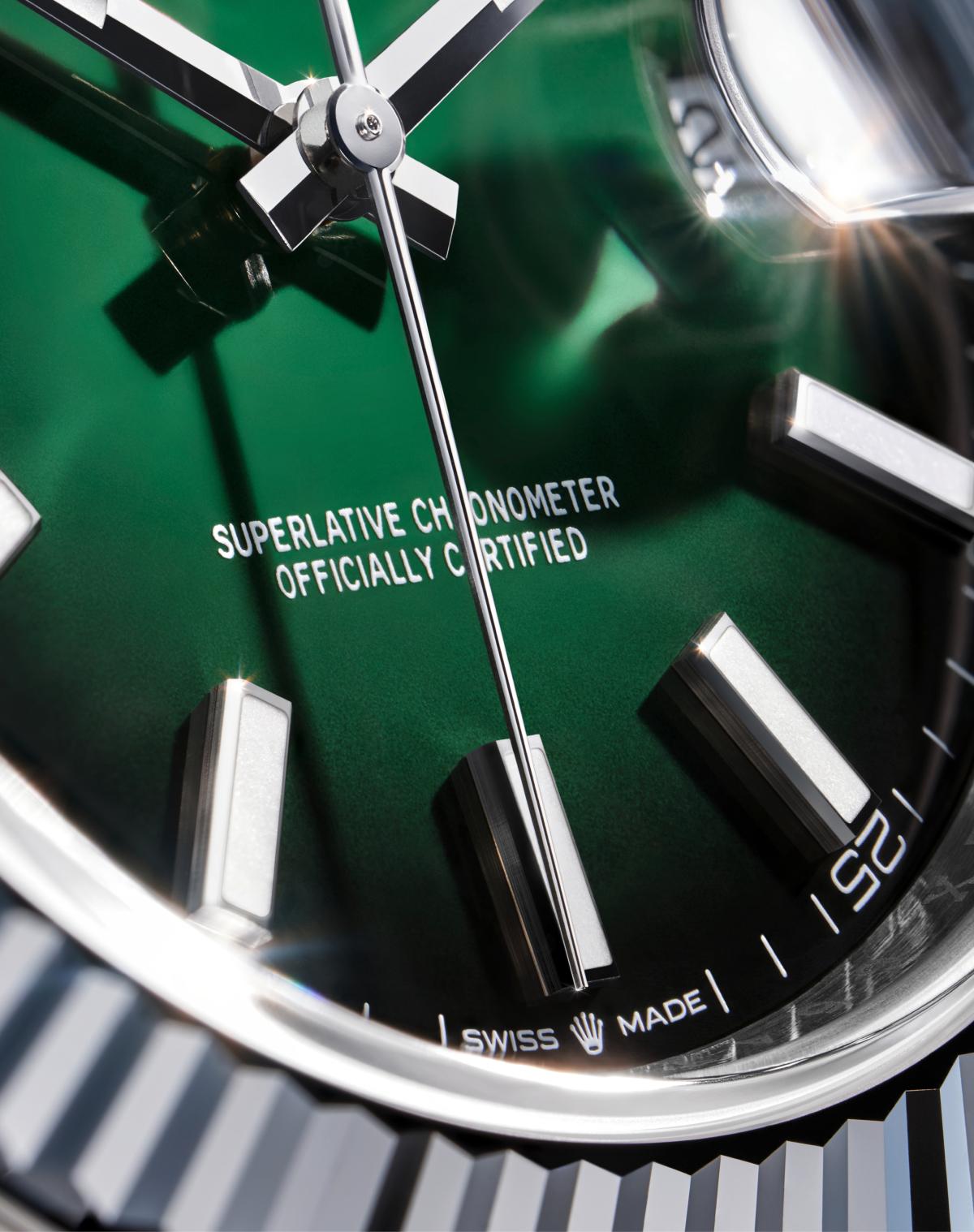 Datejust 41 esfera verde sombreado